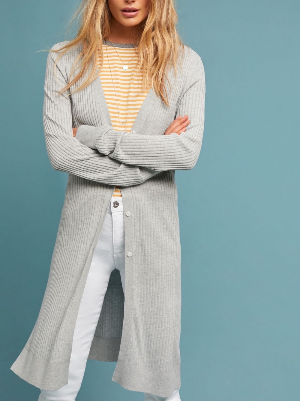 Anthropologie Cali Ribbed Cardigan